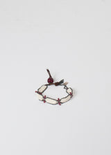 Garnet Bracelet in Frothy Pearl